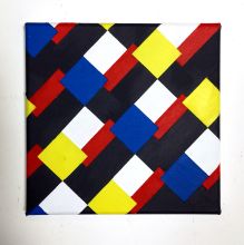 Ausstellungsbeitrag zu Statements in Blue + Yellow & White and Red